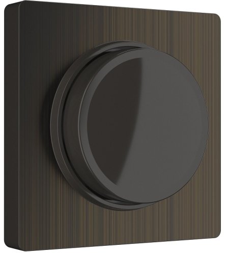 Лицевая панель Werkel для светорегулятора поворотного бронза глянцевый картинка